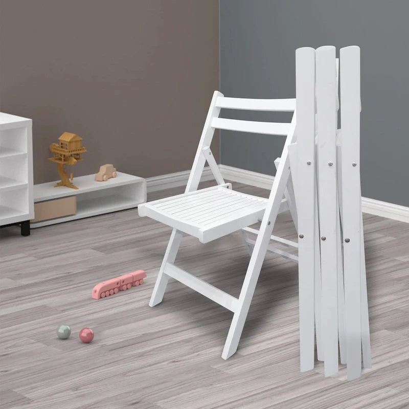 Set of 4 Foldable Wooden Special Event Chairs