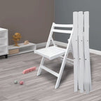 Set of 4 Foldable Wooden Special Event Chairs