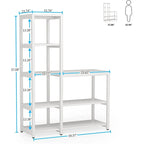 5-Tier L Shaped Kitchen Bakers Rack with Storage Shelf