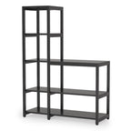 5-Tier L Shaped Kitchen Bakers Rack with Storage Shelf