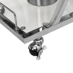 Bar Cart with Wine Rack Tempered Glass Metal Frame Wine Storage