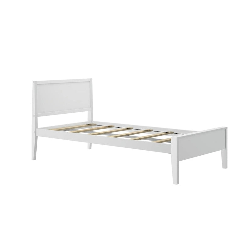 Twin-Size Bed with Panel Headboard