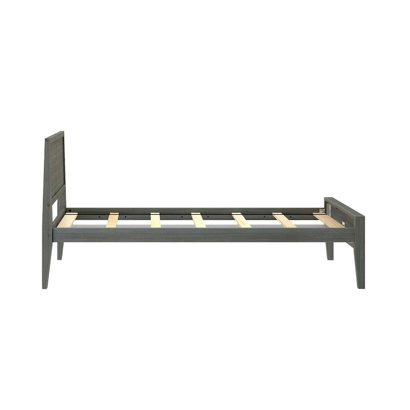 Twin-Size Bed with Panel Headboard