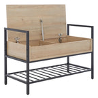 SAFAVIEH Polymnia Storage Bench - 35 W x 16 D x 24 H - 35Wx16Dx24H