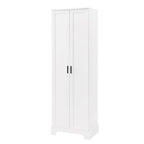 Storage Cabinet with Two Doors for Bathroom Office Adjustable Shelf MDF Board
