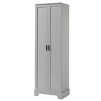 Storage Cabinet with Two Doors for Bathroom Office Adjustable Shelf MDF Board