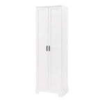 Storage Cabinet with Two Doors for Bathroom Office Adjustable Shelf MDF Board