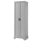 Storage Cabinet with Two Doors for Bathroom Office Adjustable Shelf MDF Board