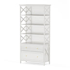 2 Drawer Black File Cabinet with Storage Shelves
