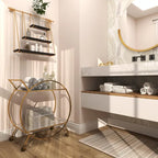 Iron Contemporary Bar Cart 30 x 27 x 15