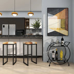 Iron Contemporary Bar Cart 30 x 27 x 15