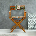 18 Director's Chair Honey Oak Frame-Congo BongoNatural - 21.75W x 17D x 33.75H