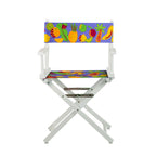 18 Director's Chair White Frame-Calypso Fruit - 21.75W x 17D x 33.75H