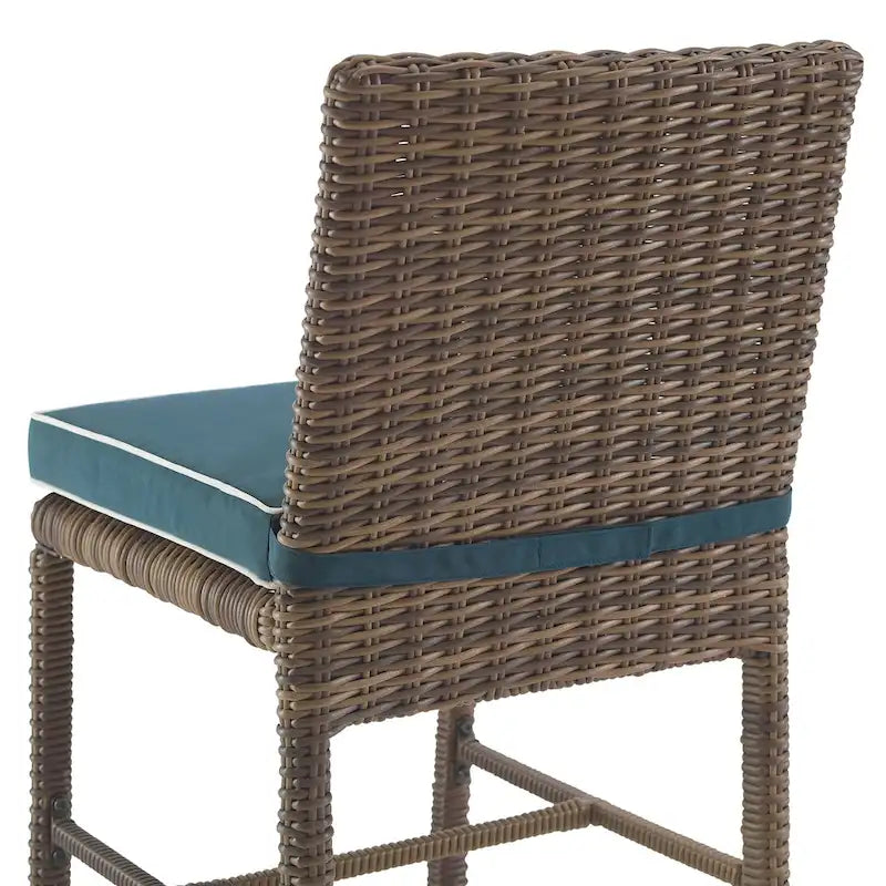 Crosley Bradenton 2Pc Outdoor Wicker Dining Chair Set