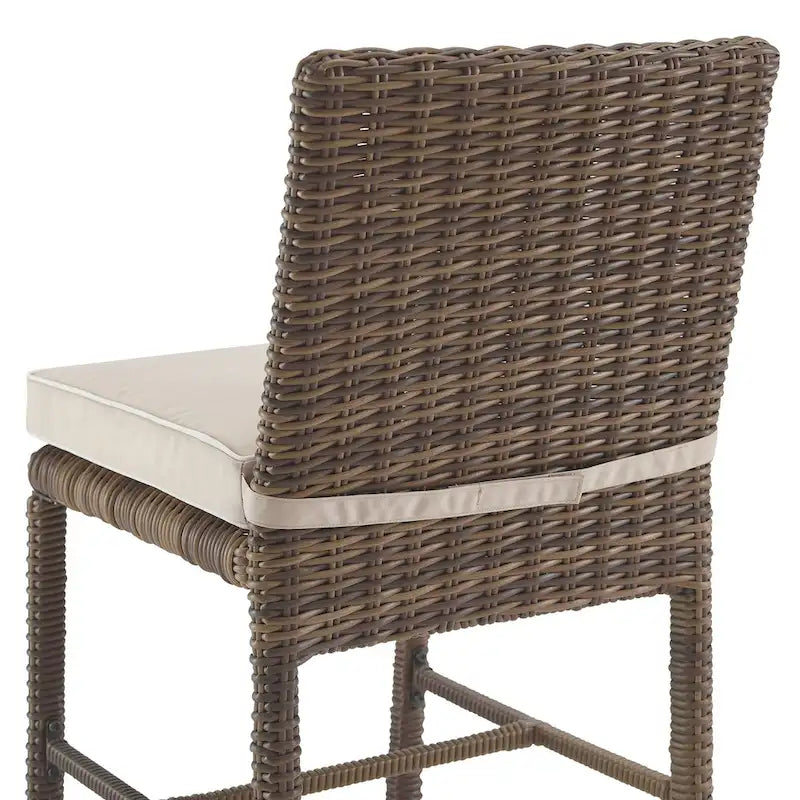 Crosley Bradenton 2Pc Outdoor Wicker Dining Chair Set