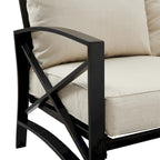 Crosley Kaplan 3Pc Outdoor Sofa Set - 119 W x 68.5 D x 32 H