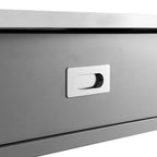 Crosley Chloe Stainless Steel Top Kitchen Island/Cart - 37H x 42W x 20D