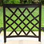 MAISON ARTS 7-Piece Metal Outdoor Patio Dining Set