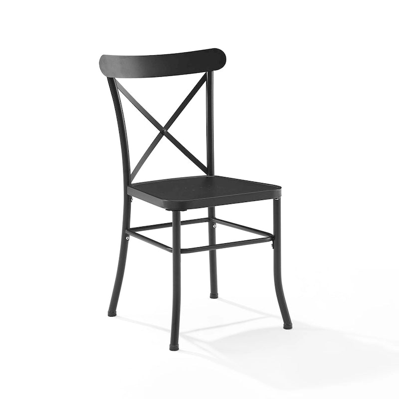 Crosley Astrid 2Pc Indoor/Outdoor Metal Dining Chair Set - 17.75dx19x34.88