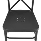 Crosley Astrid 2Pc Indoor/Outdoor Metal Dining Chair Set - 17.75dx19x34.88