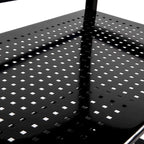 3-tier Rolling Black Utility Cart