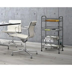 4 Tier Organizer Metal Rolling Storage Shelving Rack Kitchen Wire Shelf