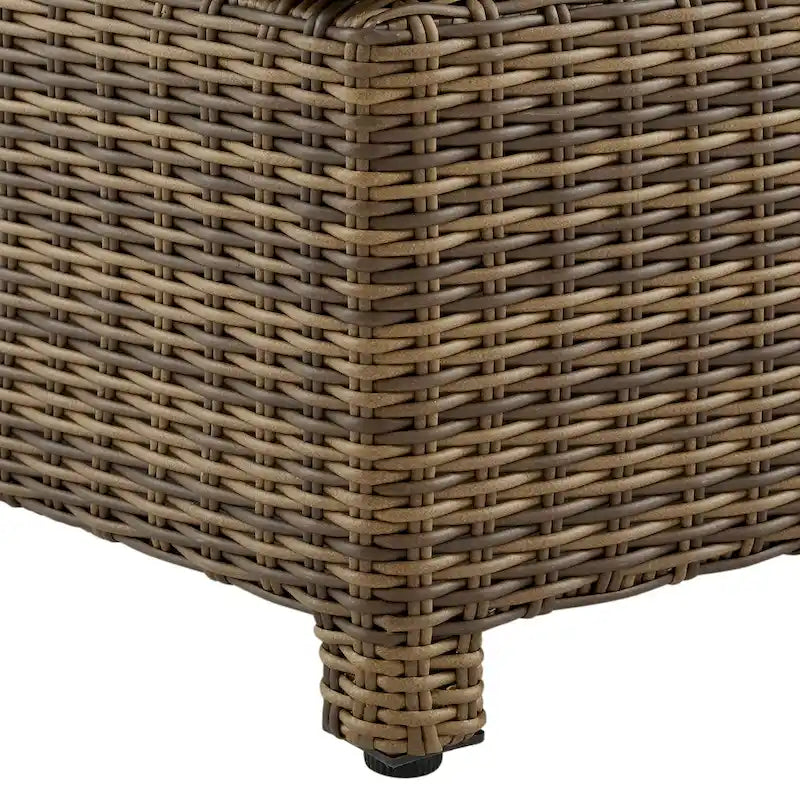 Crosley Bradenton 2Pc Outdoor Wicker Chair Set - Weathered Brown