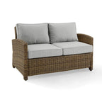 Crosley Bradenton Outdoor Wicker Loveseat - 55 W x 31.75 D x 32.5 H