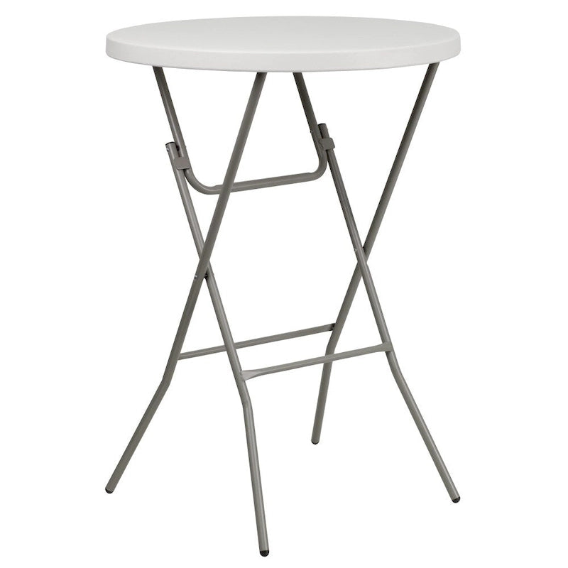 2.63-Foot Round Plastic Bar Height Folding Event Table
