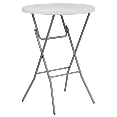 2.63-Foot Round Plastic Bar Height Folding Event Table