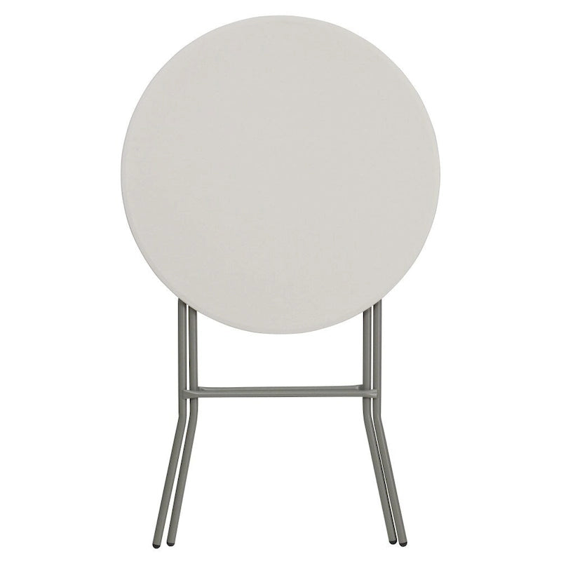 2.63-Foot Round Plastic Bar Height Folding Event Table