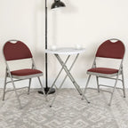 2 Pack Extra Large Ultra-Premium Triple Braced Folding Chair