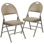 2 Pack Extra Large Ultra-Premium Triple Braced Folding Chair