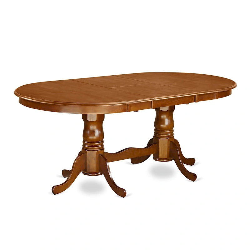 Table Set Consist of an Oval Table with Butterfly Leaf and Dining Chairs (Chair Seat Type Options)