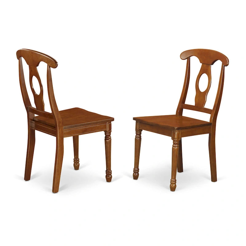 Table Set Consist of an Oval Table with Butterfly Leaf and Dining Chairs (Chair Seat Type Options)