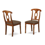 Table Set Consist of an Oval Table with Butterfly Leaf and Dining Chairs (Chair Seat Type Options)