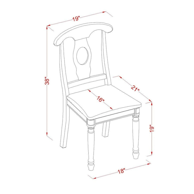 Table Set Consist of an Oval Table with Butterfly Leaf and Dining Chairs (Chair Seat Type Options)