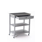 Holland Kitchen Cart With Stainless Steel Top