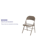 4 Pack Double Braced Metal Folding Chair