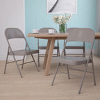 4 Pack Double Braced Metal Folding Chair