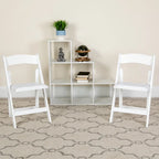 Vinyl-padded Wood Folding Chair (Set of 4)