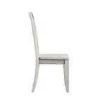 Sabera Shabby Chic Round X-Base Dining Set - Double X Back by