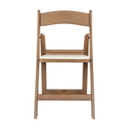 Set of 2 Folding Chairs with Padded Seats - 18D x 17.25W x 30.75H