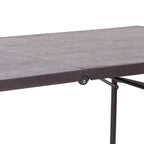 30W x 72L Bi-Fold Plastic Banquet and Event Folding Table with Carrying Handle - 72D x 30W x 29H