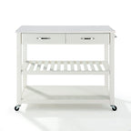 Crosley Full Size Granite Top Kitchen Prep Cart - 43W x 17D x 35H