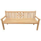 Seven Seas Teak Arizona Teak Wood Outdoor Patio Bench, 6 Foot