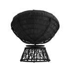 Papasan Swivel Patio Lounge Chair