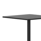 27.5 Square Aluminum Smooth Top Indoor-Outdoor Table with Base
