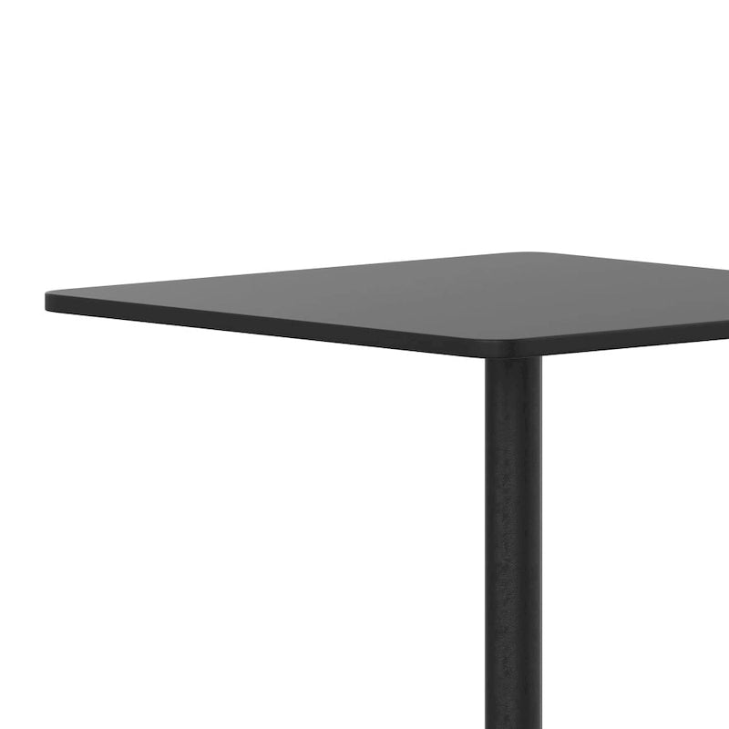 27.5 Square Aluminum Smooth Top Indoor-Outdoor Table with Base