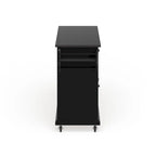 Crosley Black Wood Kitchen Cart/ Island with Solid Black Granite Top - 18d x 51.5w x 36h